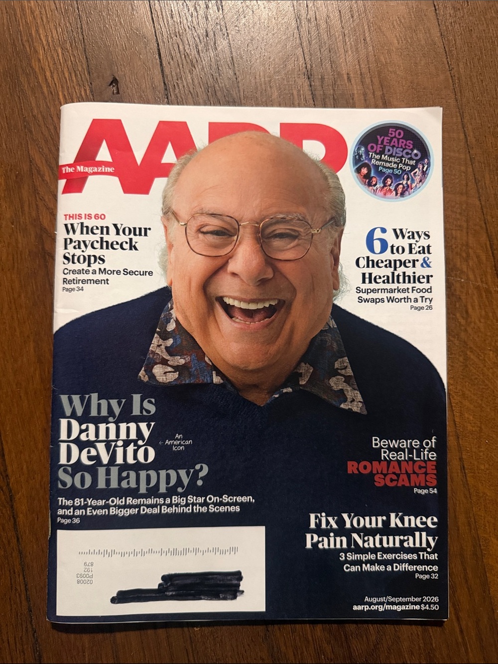 Danny DeVito AARP Magazine 2026